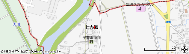 茨城県つくば市上大島1195周辺の地図