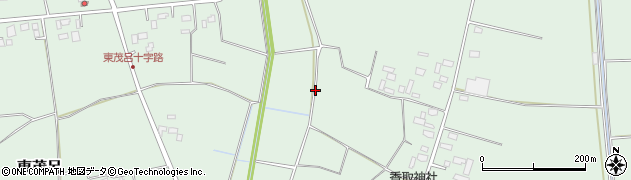 茨城県結城市東茂呂周辺の地図