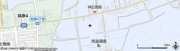 長野県松本市里山辺林周辺の地図