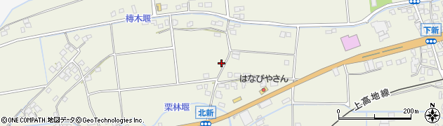 長野県松本市新村（北新東）周辺の地図