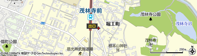 茂林寺駅前郵便局周辺の地図