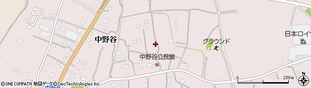 茨城県小美玉市中野谷周辺の地図