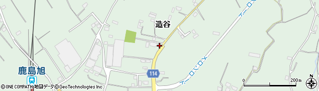 茨城県鉾田市造谷1387周辺の地図