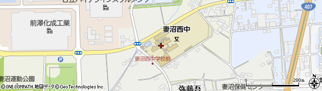 熊谷市立妻沼西中学校周辺の地図
