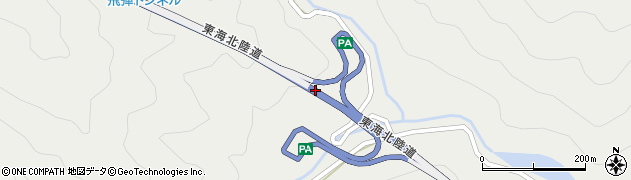飛騨河合ＰＡ周辺の地図