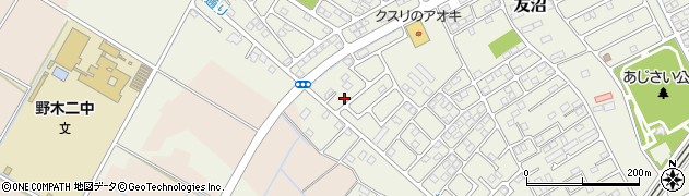 栃木県下都賀郡野木町友沼6432-2周辺の地図