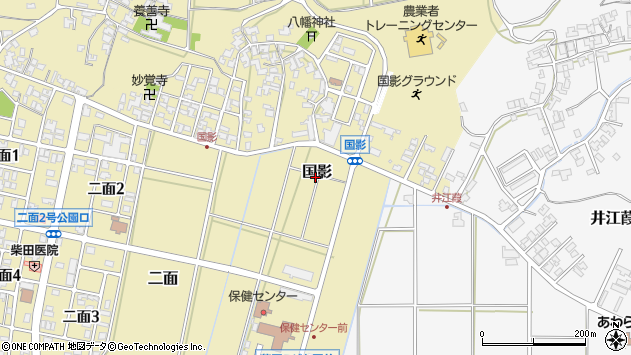 〒910-4115 福井県あわら市国影の地図