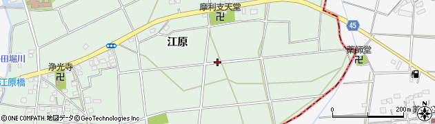 埼玉県深谷市江原周辺の地図