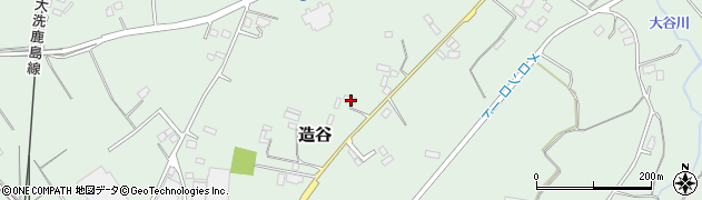 茨城県鉾田市造谷1388周辺の地図