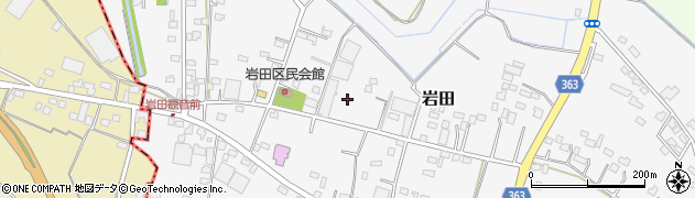 岩田上農村公園周辺の地図