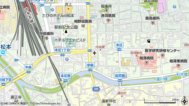 〒390-0814 長野県松本市本庄の地図