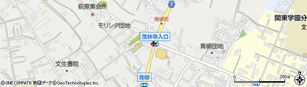 茂林寺入口周辺の地図