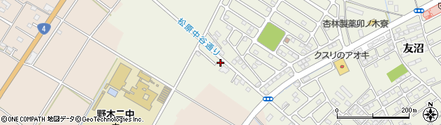 栃木県下都賀郡野木町友沼6021周辺の地図