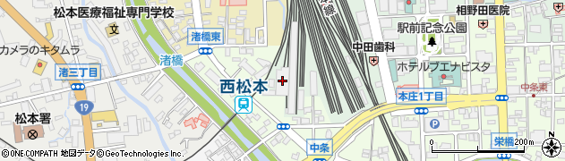 ＪＲ松本電車区（修繕庫・交検庫）周辺の地図