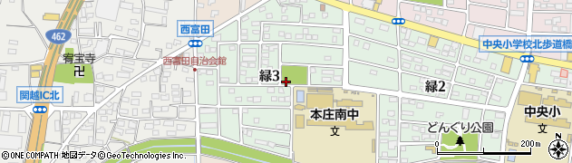 本庄市くるみ公園周辺の地図