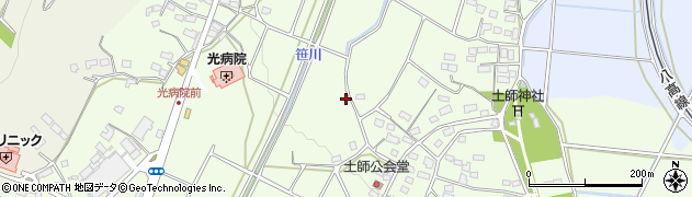 群馬県藤岡市本郷周辺の地図