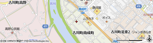 岐阜県飛騨市古川町南成町周辺の地図