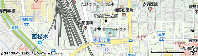 スーパーホテル松本天然温泉周辺の地図