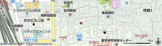 株式会社協立商会　甲信支店松本営業所周辺の地図