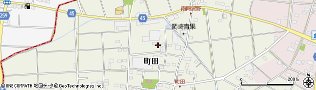 埼玉県深谷市町田周辺の地図
