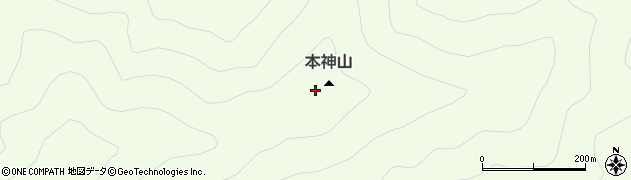 本神山周辺の地図