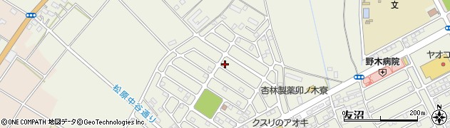 栃木県下都賀郡野木町友沼6416-18周辺の地図