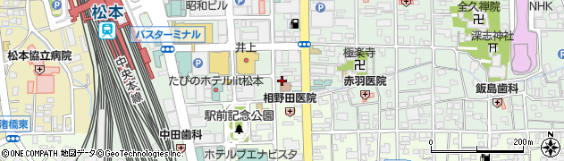 松本市歯科医師会歯科診療所周辺の地図