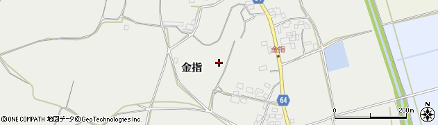 茨城県石岡市金指周辺の地図