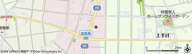 埼玉県深谷市血洗島76周辺の地図