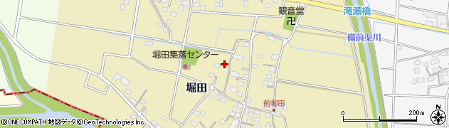 埼玉県本庄市堀田周辺の地図