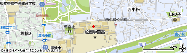 松商学園高等学校周辺の地図