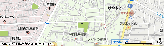 埼玉県本庄市けや木周辺の地図