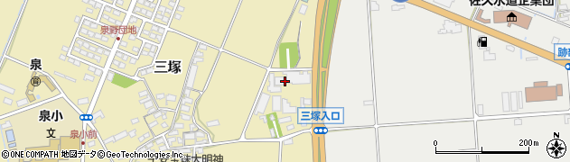 長野県佐久市三塚90周辺の地図