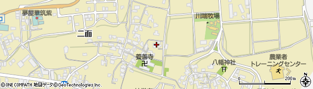 福井県あわら市二面周辺の地図