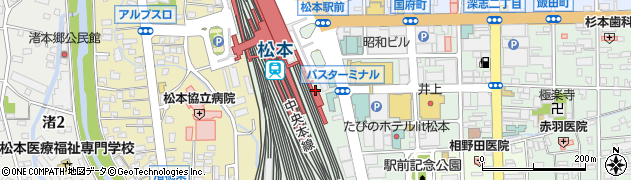 駅レンタカー松本営業所周辺の地図