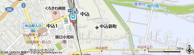 長野県佐久市中込中込新町周辺の地図