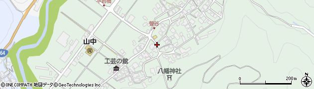 石川県加賀市山中温泉菅谷町ヘ周辺の地図