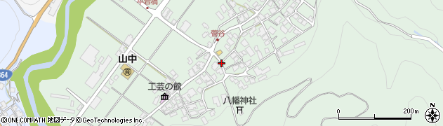 石川県加賀市山中温泉菅谷町（ヘ）周辺の地図