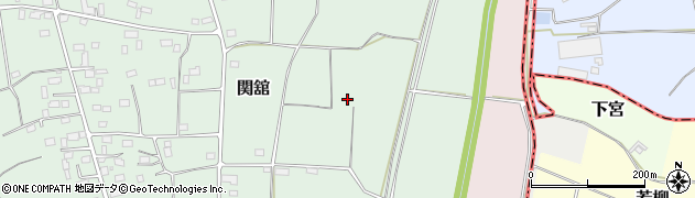 茨城県筑西市関舘周辺の地図