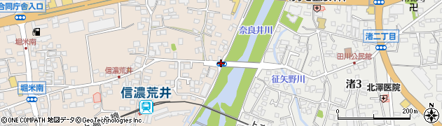 奈良井橋周辺の地図
