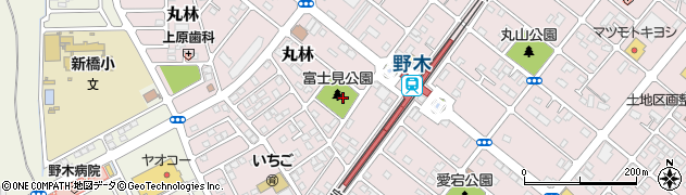 駅西第1(富士見)公園周辺の地図