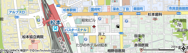 クラブプラチナ松本店周辺の地図