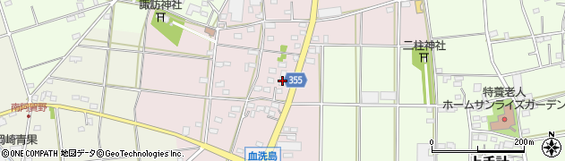 埼玉県深谷市血洗島159周辺の地図