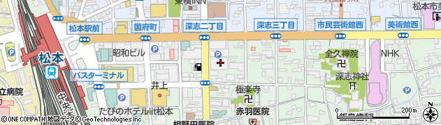 オーシャンスパ 松本店周辺の地図