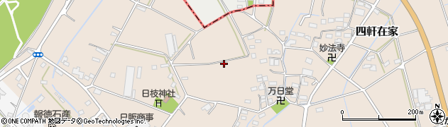 埼玉県神川町（児玉郡）四軒在家周辺の地図