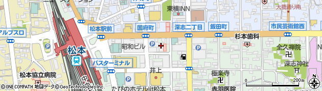 株式会社かんぽ生命保険　松本支店周辺の地図