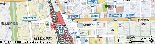 カラオケＪＯＹＪＯＹ　松本駅前店周辺の地図