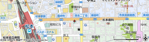 ドーミーイン松本周辺の地図