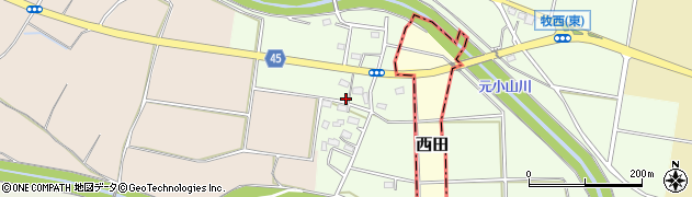 埼玉県本庄市牧西633周辺の地図