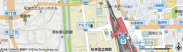 ニッポンレンタカー松本駅アルプス口営業所周辺の地図
